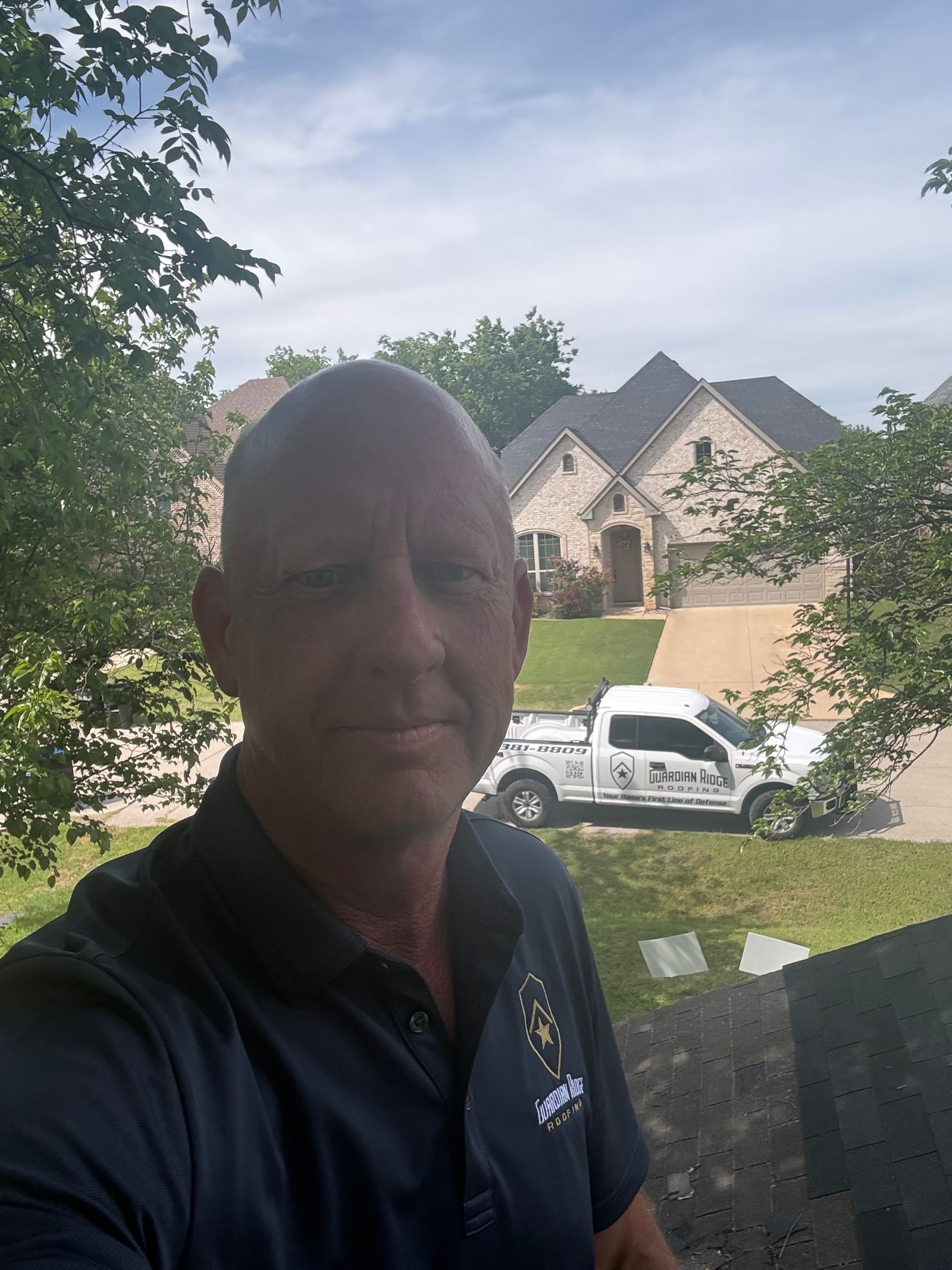 Guardian Ridge Roofing crew on site at a residential solar installation